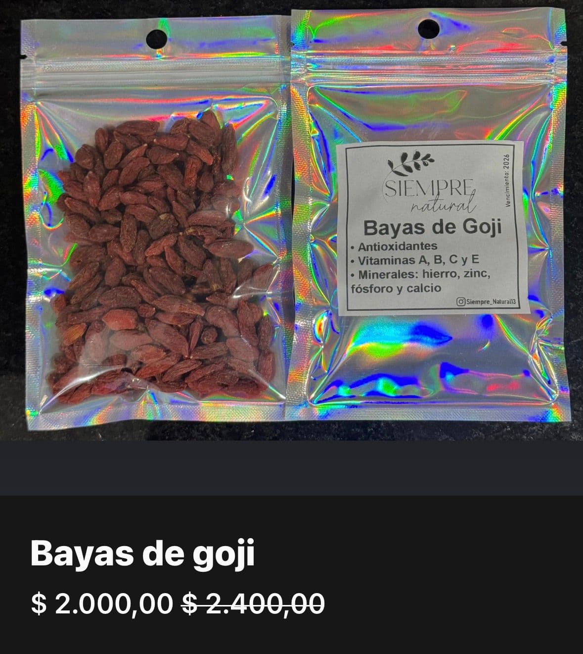 Bayas de Goji