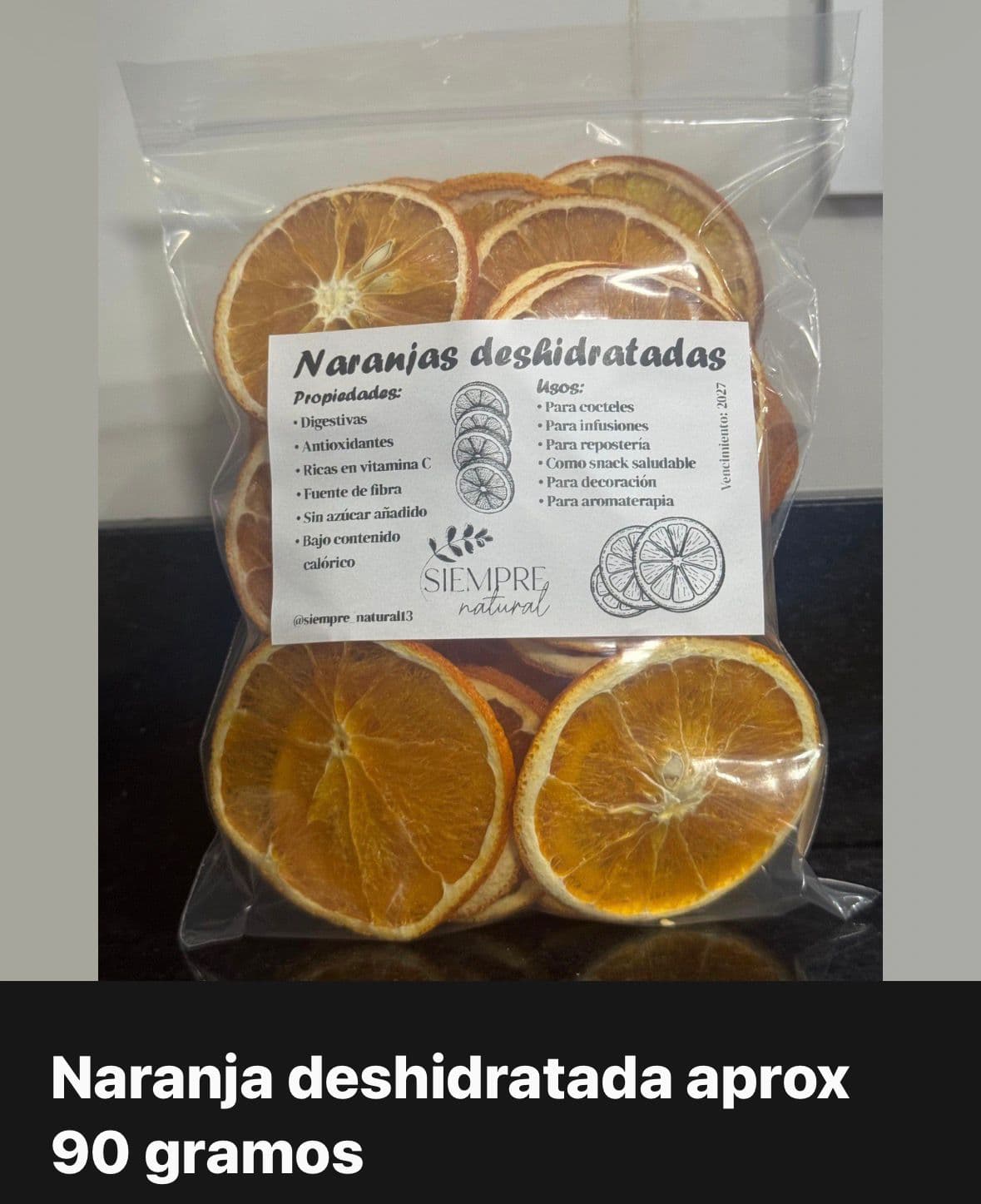 Naranja Deshidratada