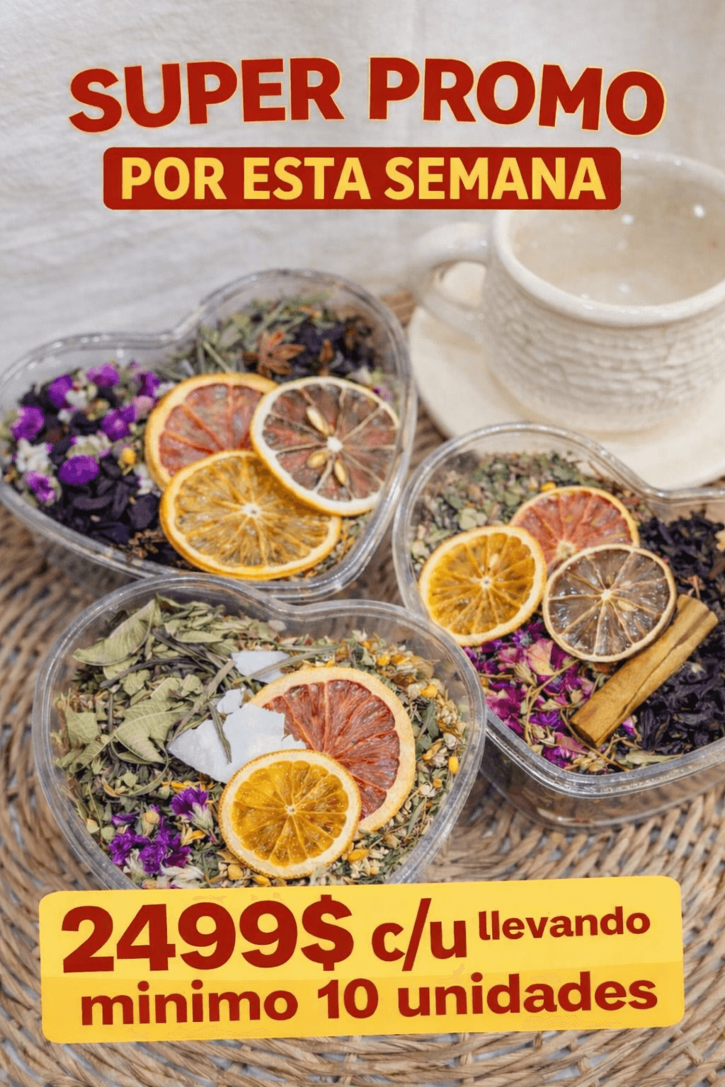 Promo Corazón x 10 Unidades