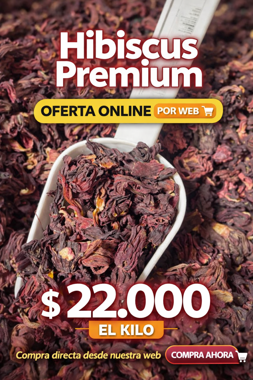 Flor de Jamaica Hibiscus Premium