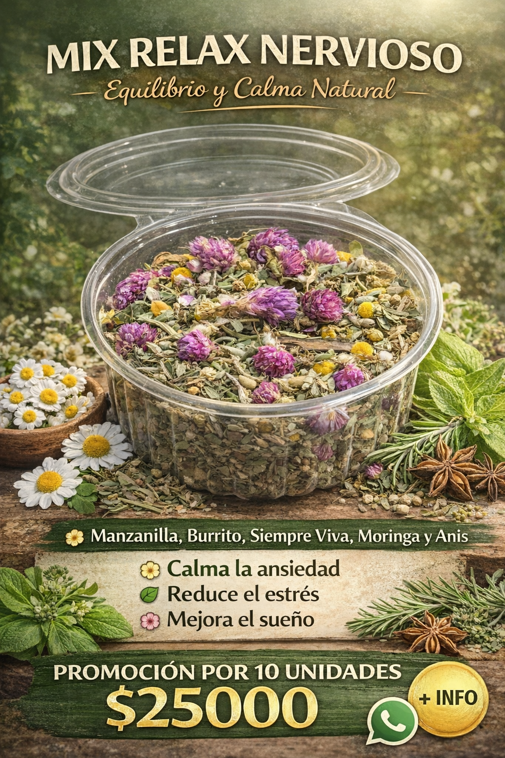 Promo 10 U. Mix Relax Nervioso